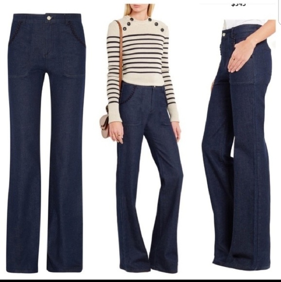see by chloe flared jeans
